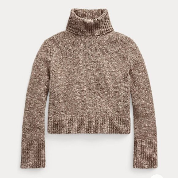 NWT (Light Blue) Polo by Ralph Lauren Wool-Cashmere Turtleneck Sweater - Picture 1 of 5